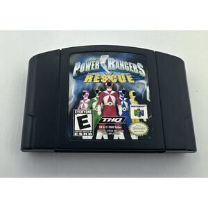 Power Rangers Lightspeed Rescue N64 Nintendo 64 Tested Vintage Fast Shipping